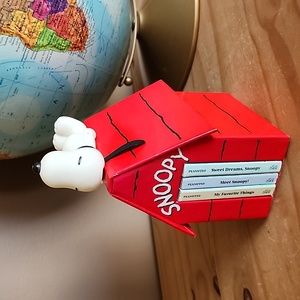 Vintage Snoopy's doghouse Library set of 3 miniature board books